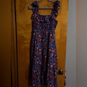 Vineyard Vines Dress in Blue and Red Floral